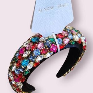 Sunday State Bejeweled Headband NEW